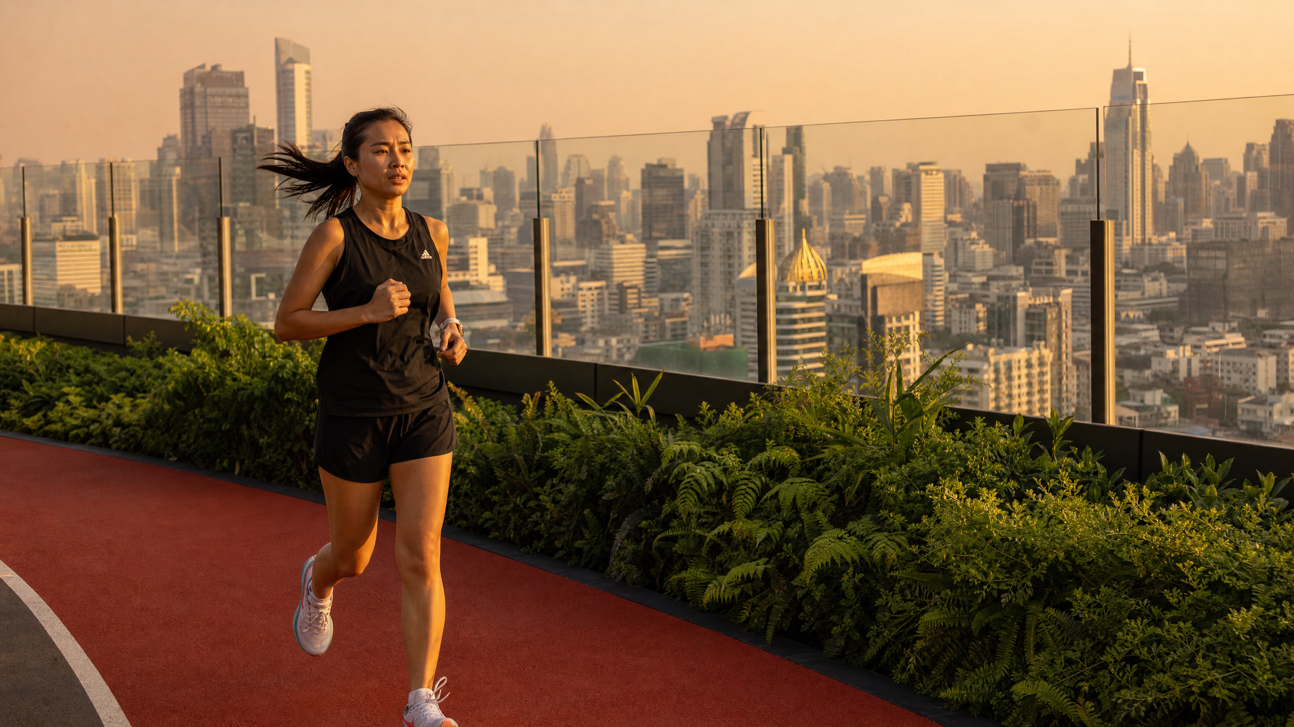 Bangkok rooftop runner